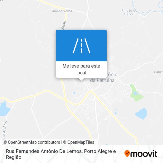 Rua Fernandes Antônio De Lemos mapa