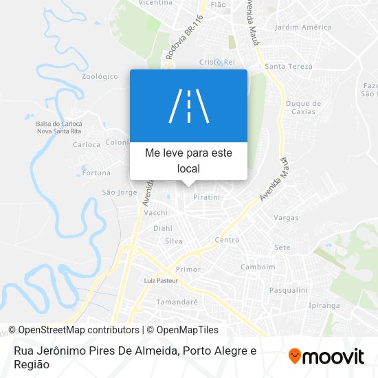 Rua Jerônimo Pires De Almeida mapa