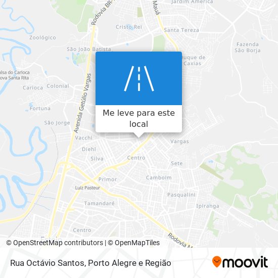 Rua Octávio Santos mapa