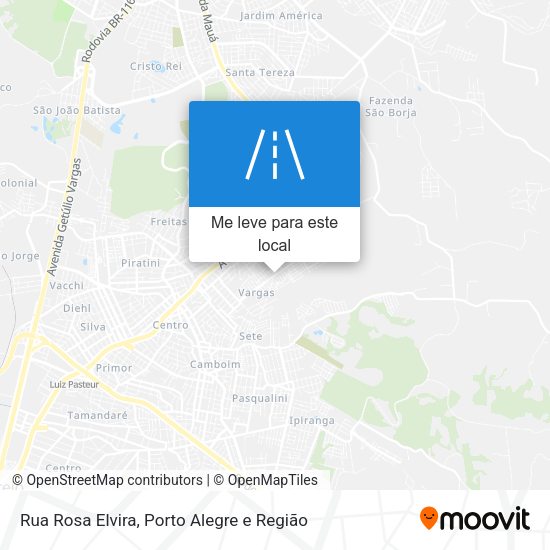Rua Rosa Elvira mapa