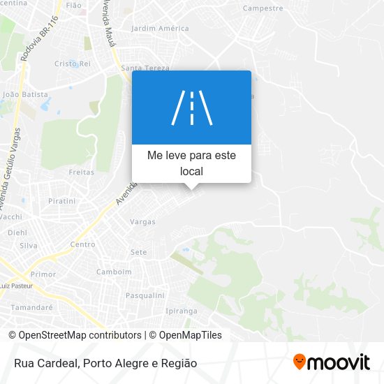 Rua Cardeal mapa