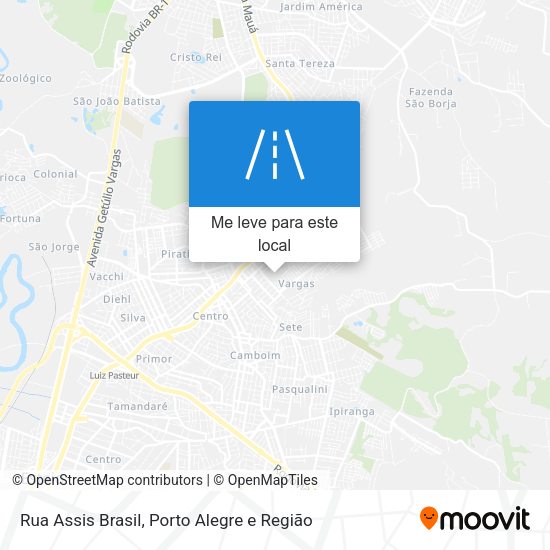 Rua Assis Brasil mapa