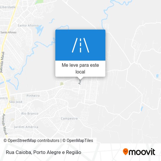 Rua Caioba mapa