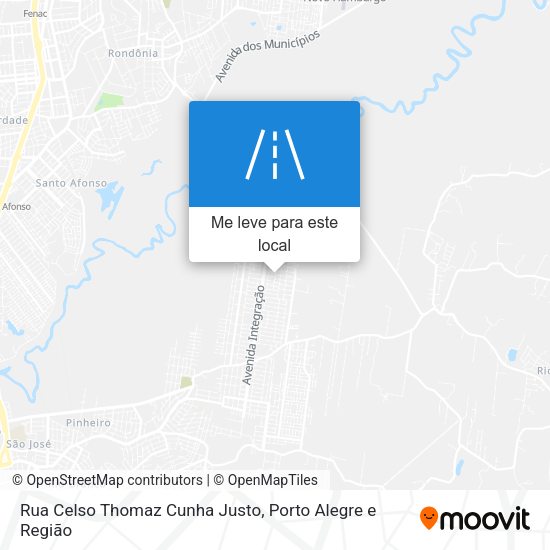 Rua Celso Thomaz Cunha Justo mapa