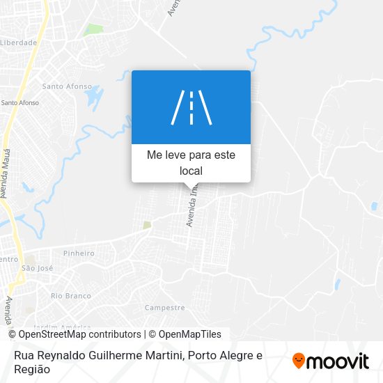 Rua Reynaldo Guilherme Martini mapa
