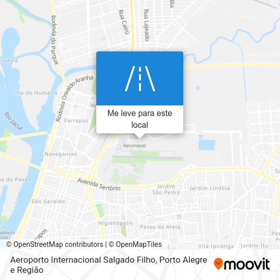 Aeroporto Internacional Salgado Filho mapa