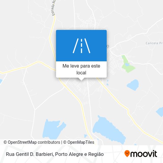 Rua Gentil D. Barbieri mapa