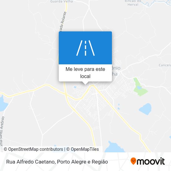 Rua Alfredo Caetano mapa