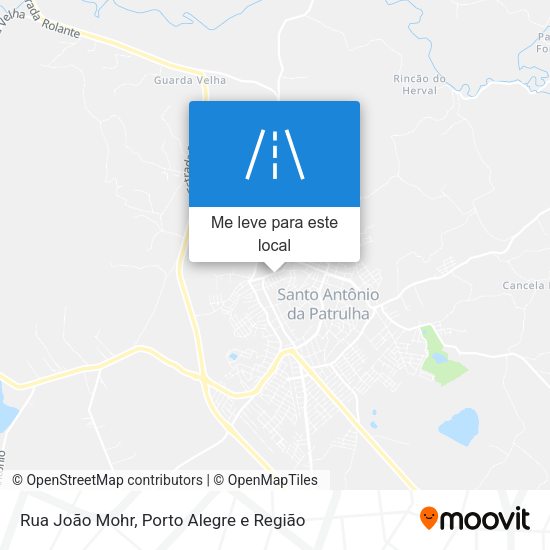 Rua João Mohr mapa