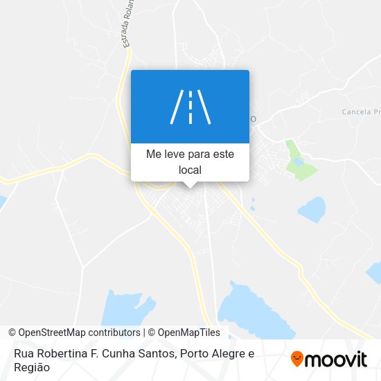 Rua Robertina F. Cunha Santos mapa