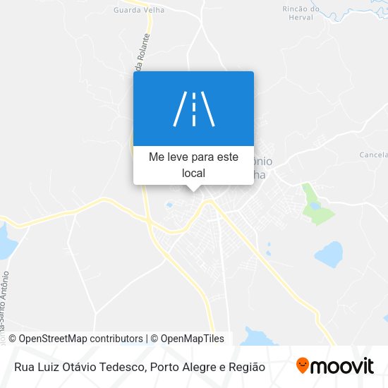 Rua Luiz Otávio Tedesco mapa