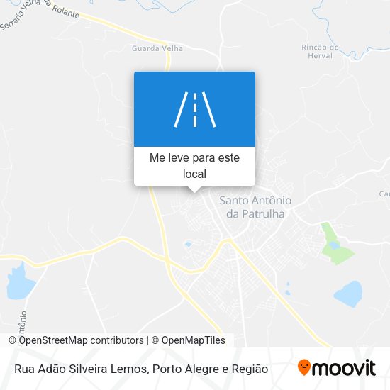 Rua Adão Silveira Lemos mapa