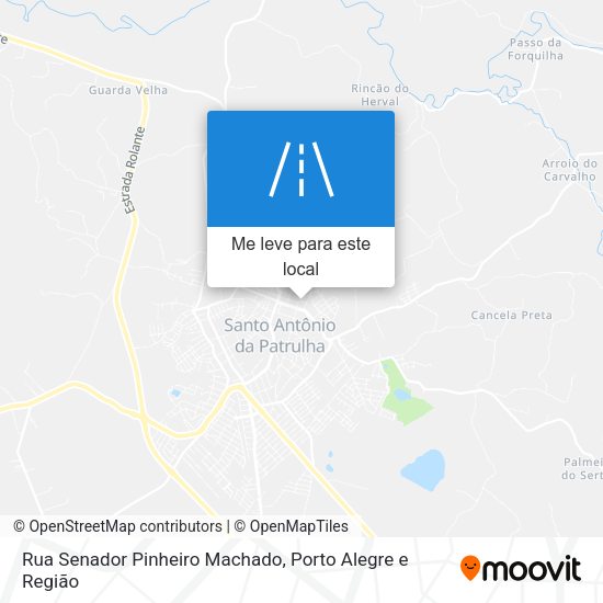 Rua Senador Pinheiro Machado mapa