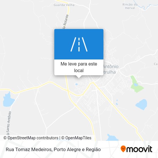 Rua Tomaz Medeiros mapa