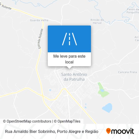 Rua Arnaldo Bier Sobrinho mapa
