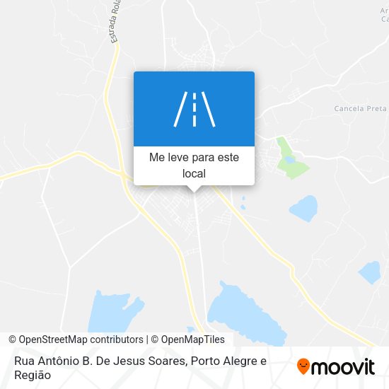 Rua Antônio B. De Jesus Soares mapa