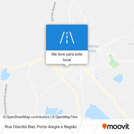 Rua Otacílio Bier mapa