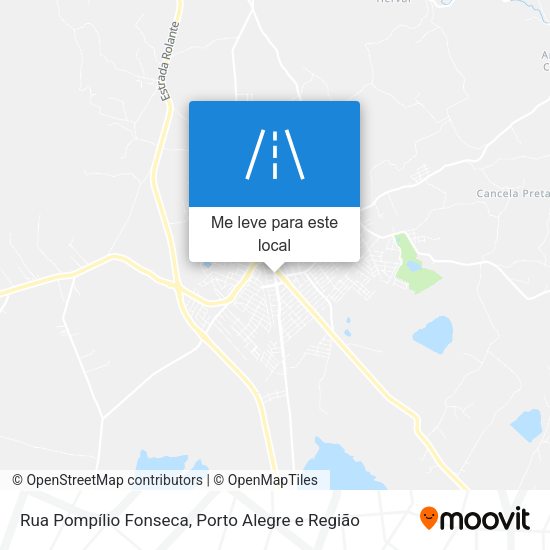 Rua Pompílio Fonseca mapa