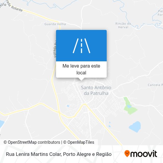 Rua Lenira Martins Colar mapa