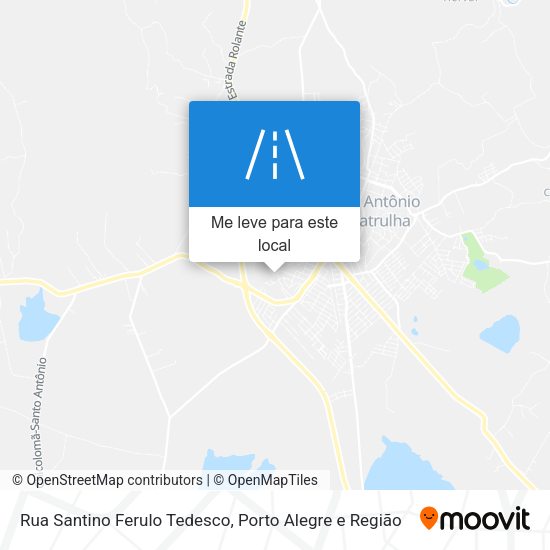 Rua Santino Ferulo Tedesco mapa