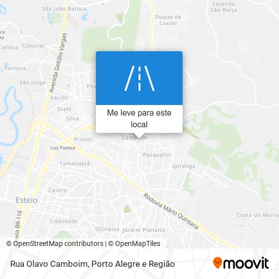 Rua Olavo Camboim mapa