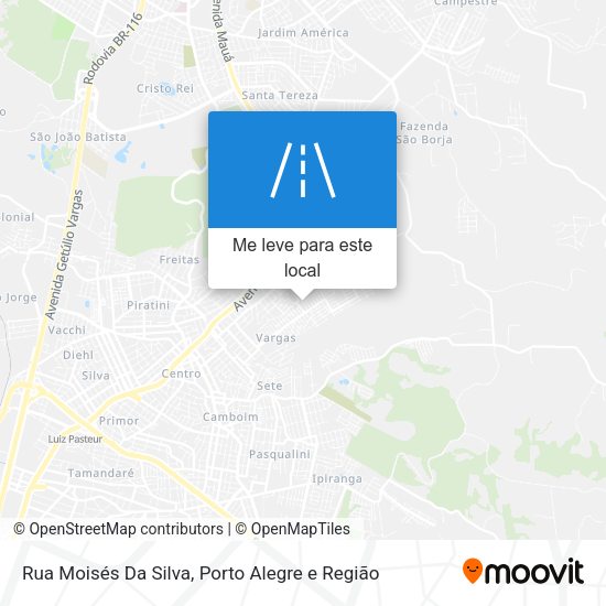 Rua Moisés Da Silva mapa