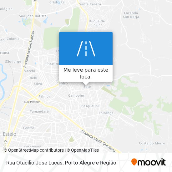 Rua Otacílio José Lucas mapa