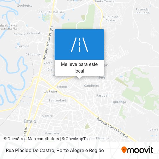 Rua Plácido De Castro mapa