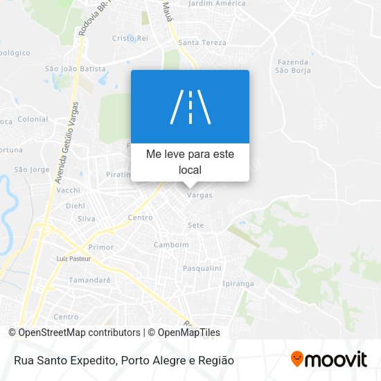 Rua Santo Expedito mapa
