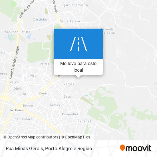 Rua Minas Gerais mapa