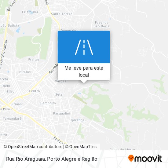 Rua Rio Araguaia mapa