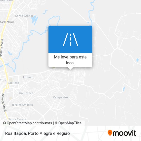 Rua Itapoa mapa