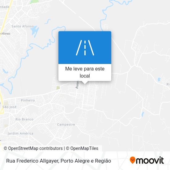 Rua Frederico Allgayer mapa