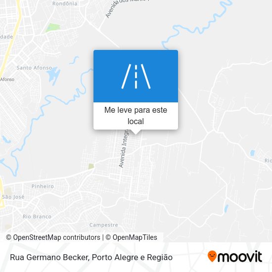 Rua Germano Becker mapa