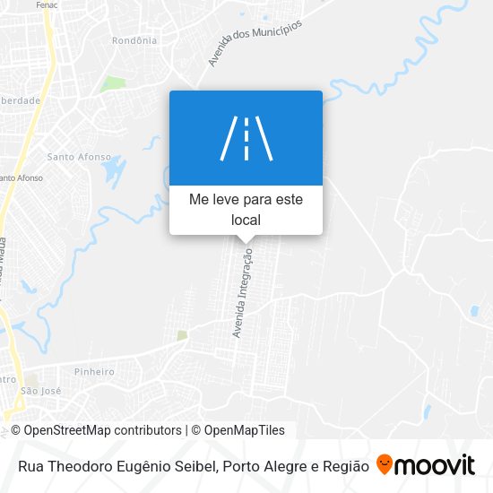 Rua Theodoro Eugênio Seibel mapa