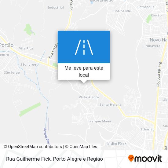 Rua Guilherme Fick mapa