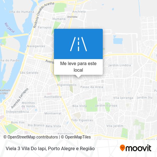 Viela 3 Vila Do Iapi mapa