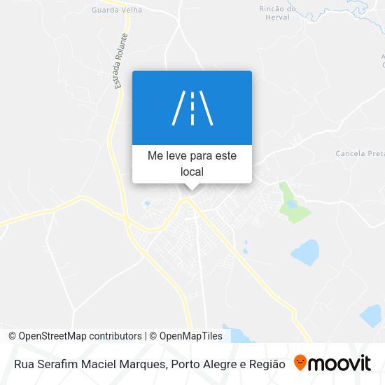 Rua Serafim Maciel Marques mapa