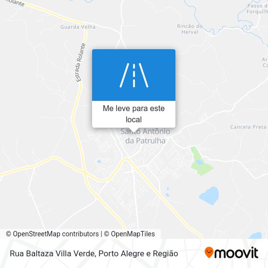 Rua Baltaza Villa Verde mapa