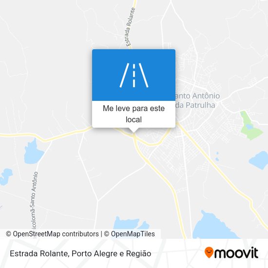 Estrada Rolante mapa