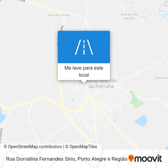 Rua Dorvalina Fernandes Sírio mapa