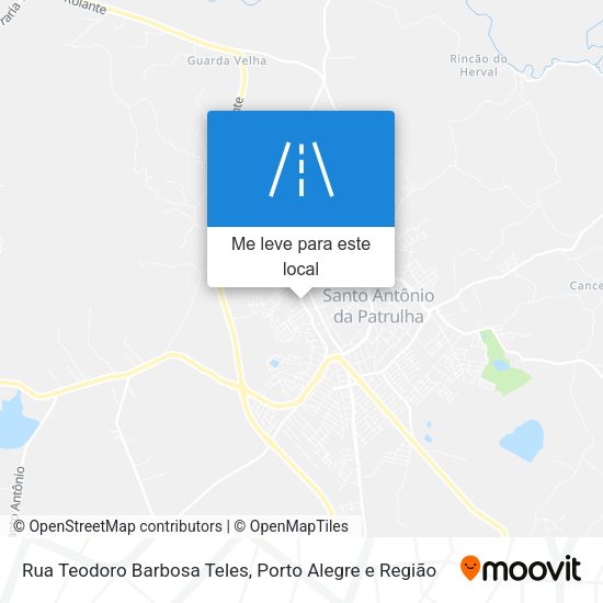 Rua Teodoro Barbosa Teles mapa