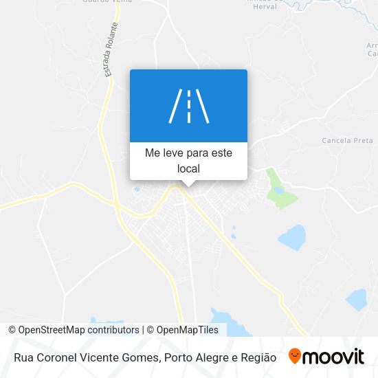 Rua Coronel Vicente Gomes mapa
