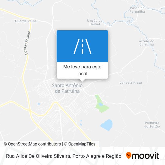 Rua Alice De Oliveira Silveira mapa