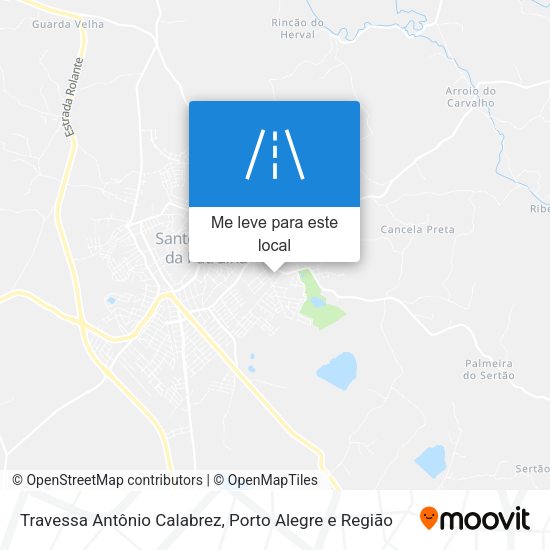 Travessa Antônio Calabrez mapa