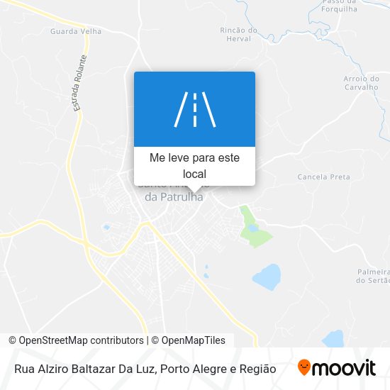 Rua Alziro Baltazar Da Luz mapa