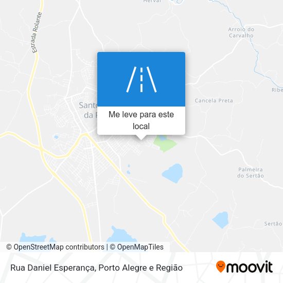 Rua Daniel Esperança mapa