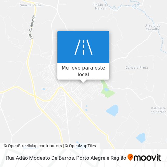 Rua Adão Modesto De Barros mapa