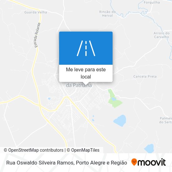 Rua Oswaldo Silveira Ramos mapa