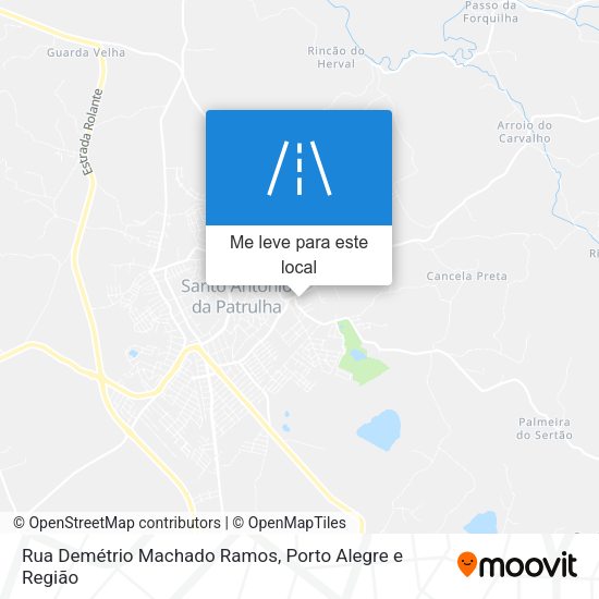 Rua Demétrio Machado Ramos mapa